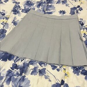 Uniqlo Light Gray Skater Skirt